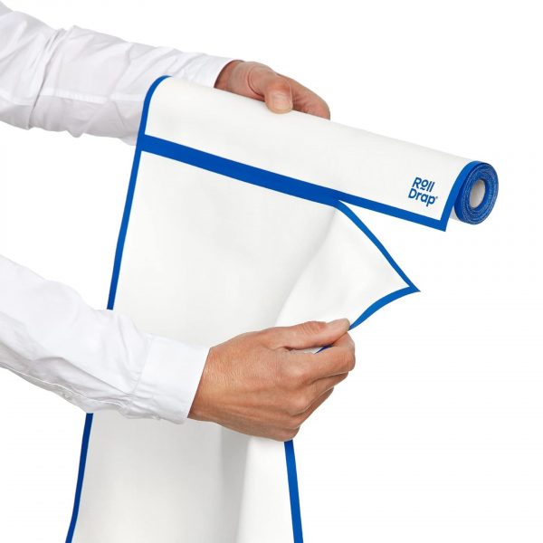 RollDrap 10 krpa u rolni za prozore i staklo belo/plava 52x64, Pamuk - Image 2