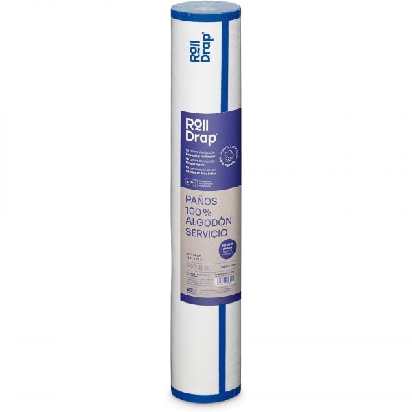 RollDrap 10 krpa u rolni za prozore i staklo belo/plava 52x64, Pamuk - Image 5