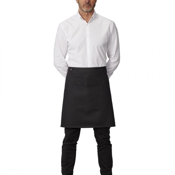 Roll Drap Half apron Crna kecelja sa dzepom 75x50 - Image 2