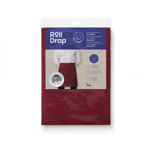 Roll Drap Half apron Bordo kecelja sa dzepom 75x50 - Image 6